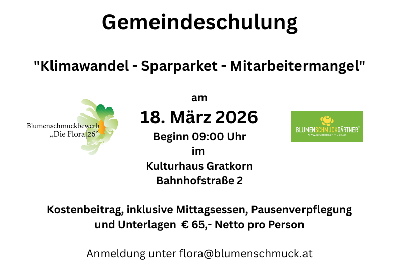 Gemeindeschulung Klimawandel Sparparket
